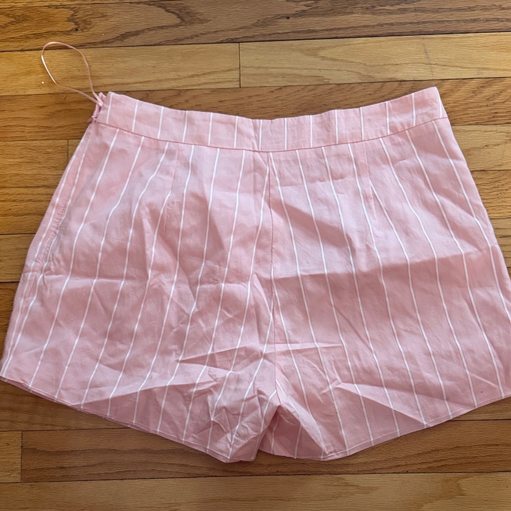 Fashion Nova Pink and White Striped Women's Shorts - Picture 4 of 5